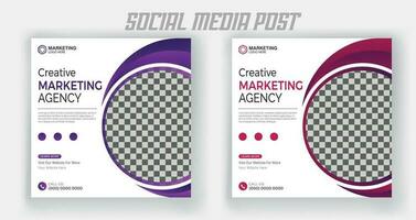 webinaire en direct sur le marketing numérique et modèle de publication sur les médias sociaux d'entreprise vecteur