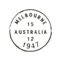 australien Melbourne affranchissement et postal timbre vecteur