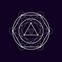 rond mystique forme géométrique boho alchimie symbole vecteur