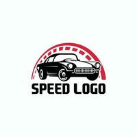 logo de voiture de vitesse vecteur