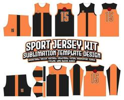 Naruto Orange Jersey conception tenue de sport Contexte vecteur