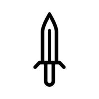 épée icône vecteur symbole conception illustration