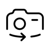 caméra icône vecteur symbole conception illustration