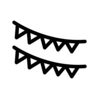 guirlande icône vecteur symbole conception illustration