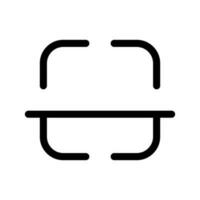 analyse icône vecteur symbole conception illustration