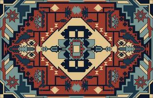 tribal vecteur ornement. sans couture africain modèle. ethnique tapis avec chevrons. aztèque style. géométrique mosaïque sur le tuile, majolique. ancien intérieur. moderne tapis. géo impression sur textile.ikat modèle