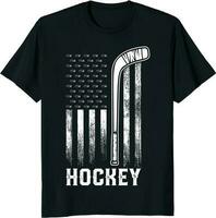 cadeau marrant le hockey T-shirt conception vecteur