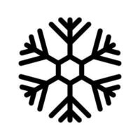 flocon de neige icône vecteur symbole conception illustration