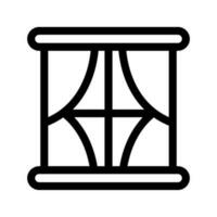 fenêtre icône vecteur symbole conception illustration