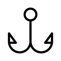 pêche crochet icône vecteur symbole conception illustration