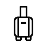 valise roues icône vecteur symbole conception illustration