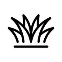 herbe icône vecteur symbole conception illustration