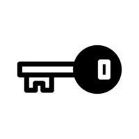 clé icône vecteur symbole conception illustration