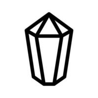 cristal icône vecteur symbole conception illustration