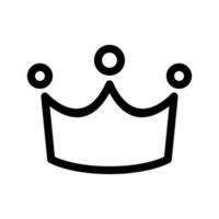 couronne icône vecteur symbole conception illustration