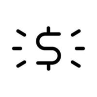 argent icône vecteur symbole conception illustration