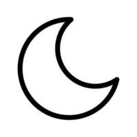 lune icône vecteur symbole conception illustration