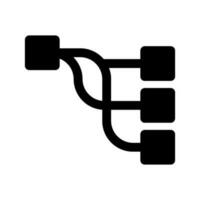 routage icône vecteur symbole conception illustration
