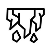 stalactite icône vecteur symbole conception illustration