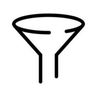 entonnoir icône vecteur symbole conception illustration