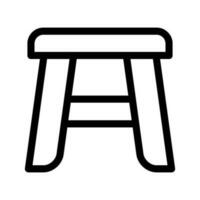 tabouret icône vecteur symbole conception illustration