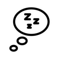 sommeil icône vecteur symbole conception illustration