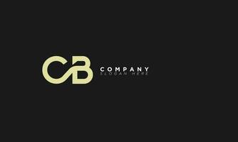 cb alphabet lettres initiales monogramme logo bc, c et b vecteur