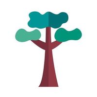 icône de style plat plante arbre sans feuilles vecteur