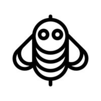abeille icône vecteur symbole conception illustration
