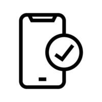 téléphone icône vecteur symbole conception illustration
