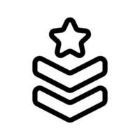 armée insigne icône vecteur symbole conception illustration