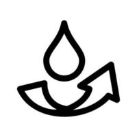 l'eau cycle icône vecteur symbole conception illustration