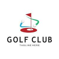 le golf Balle logo, le golf conception bâton logo, logo pour professionnel le golf équipe, le golf club, tournoi, le golf boutique entreprise, le golf cours, un événement vecteur