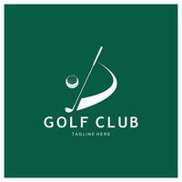 le golf Balle logo, le golf conception bâton logo, logo pour professionnel le golf équipe, le golf club, tournoi, le golf boutique entreprise, le golf cours, un événement vecteur