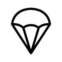 parachute icône vecteur symbole conception illustration