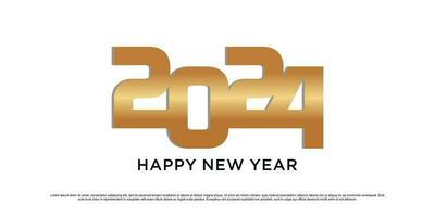 2024 content Nouveau année logo conception modèle vecteur illustration avec Créatif unique concept