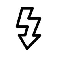foudre icône vecteur symbole conception illustration