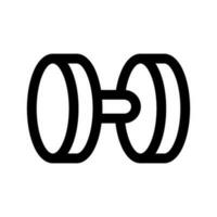 haltère icône vecteur symbole conception illustration
