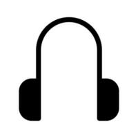 écouteurs icône vecteur symbole conception illustration