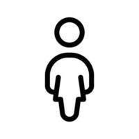 femelle signe icône vecteur symbole conception illustration