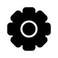engrenages icône vecteur symbole conception illustration