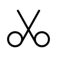 Couper icône vecteur symbole conception illustration