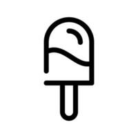la glace pop icône vecteur symbole conception illustration