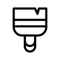 brosse icône vecteur symbole conception illustration