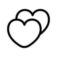 cœurs icône vecteur symbole conception illustration