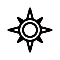 Soleil icône vecteur symbole conception illustration