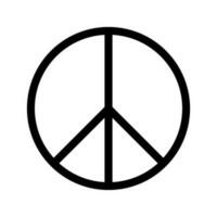 paix icône vecteur symbole conception illustration