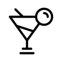 cocktail icône vecteur symbole conception illustration