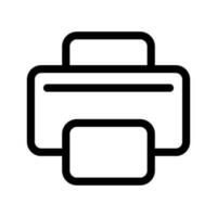 imprimante icône vecteur symbole conception illustration