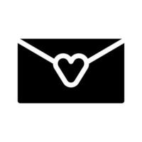 l'amour lettre icône vecteur symbole conception illustration